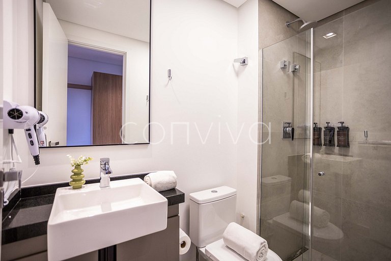 ALM0410 Studio novo no Tatuapé c/ varanda + Wifi