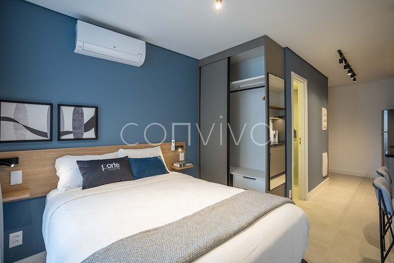 ALM0410 Studio novo no Tatuapé c/ ar condicionado