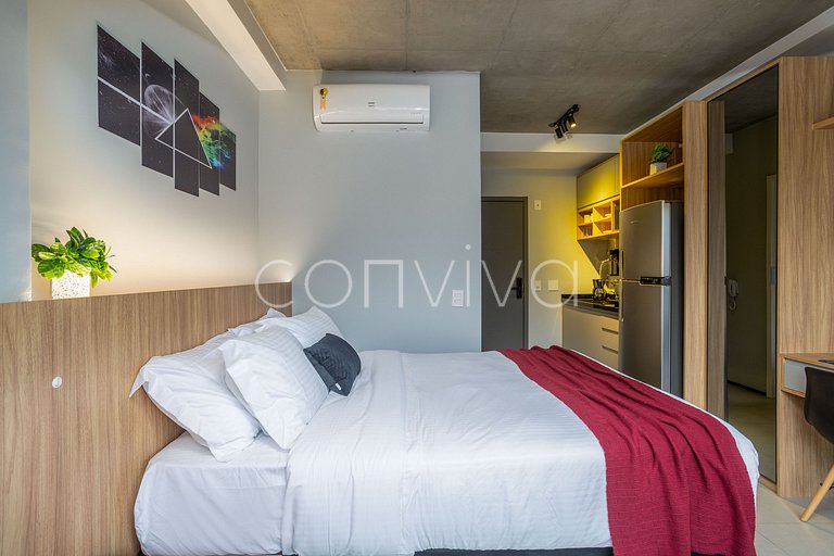 ONPA0720 Studio novo c/ piscina | Metrô Paraíso