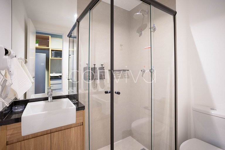 ONPA0720 Studio novo c/ piscina | Metrô Paraíso