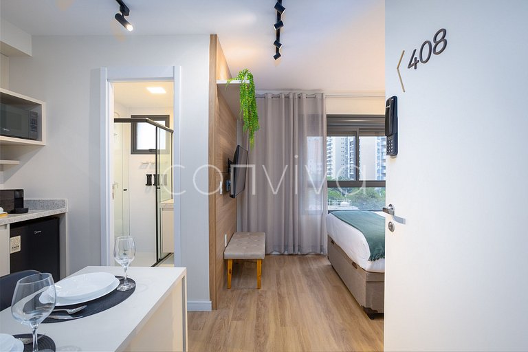 LIPE0408 Lira Perdizes: Studio moderno e completo