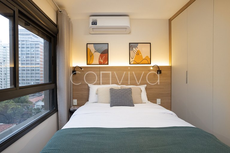 LIPE0408 Lira Perdizes: Studio moderno e completo