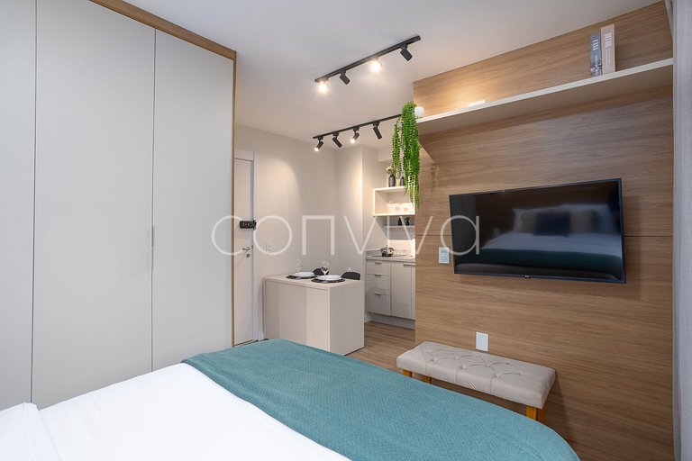 LIPE0408 Lira Perdizes: Studio moderno e completo