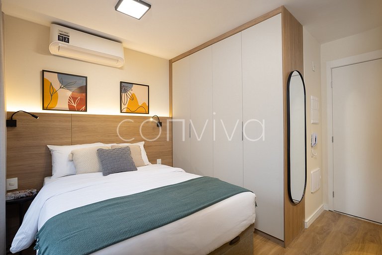 LIPE0408 Lira Perdizes: Studio moderno e completo