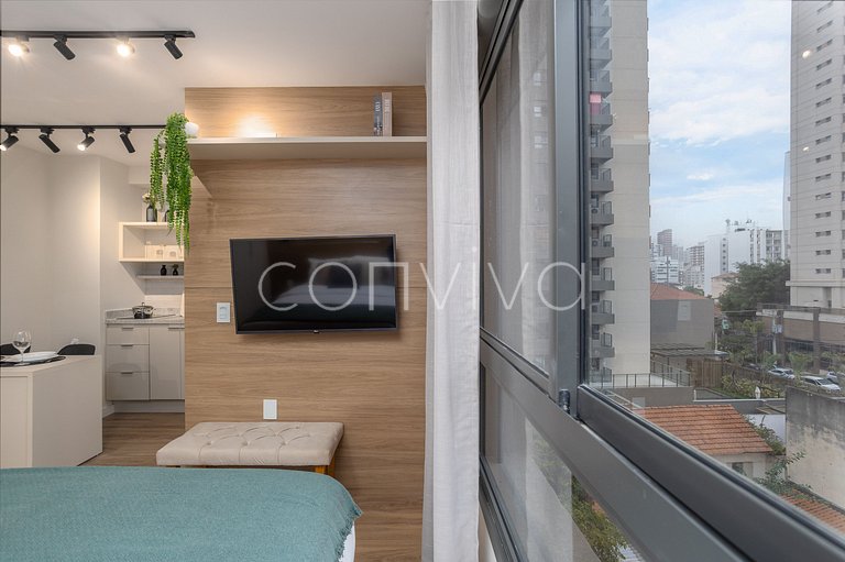 LIPE0408 Lira Perdizes: Studio moderno e completo