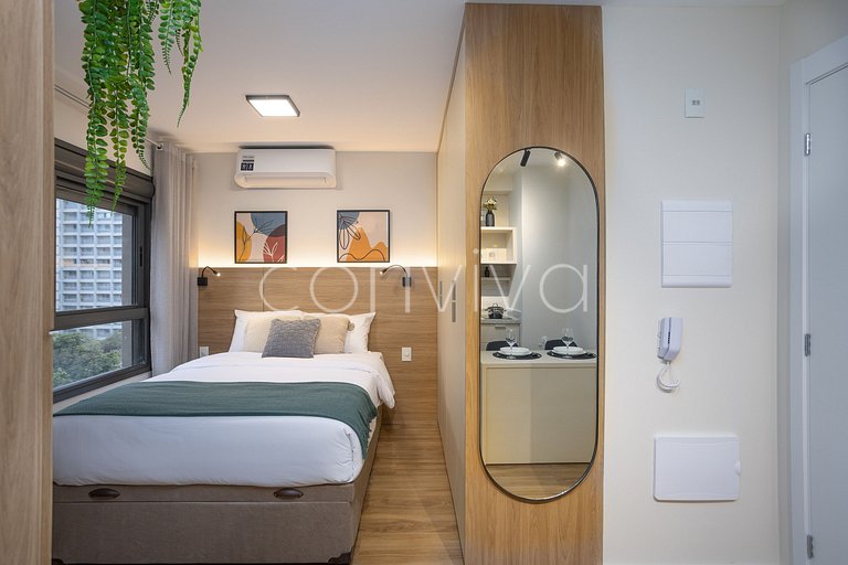 LIPE0408 Lira Perdizes: Studio moderno e completo