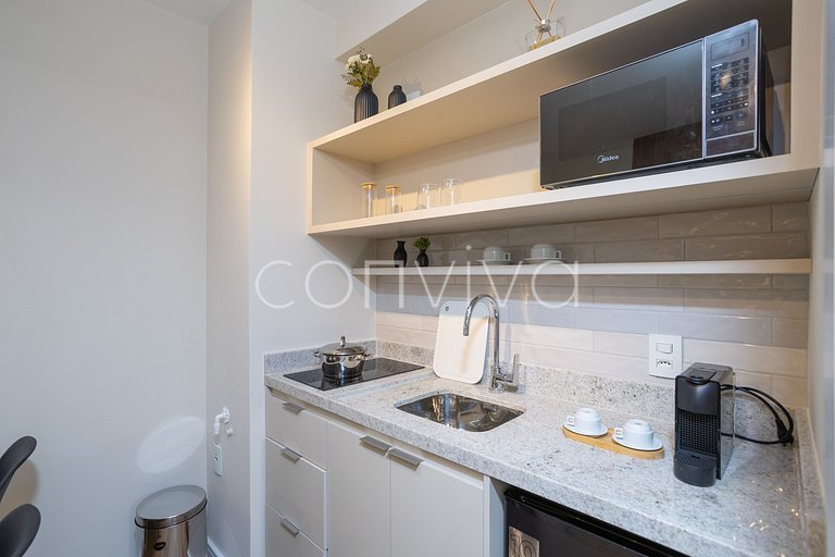 LIPE0408 Lira Perdizes: Studio moderno e completo