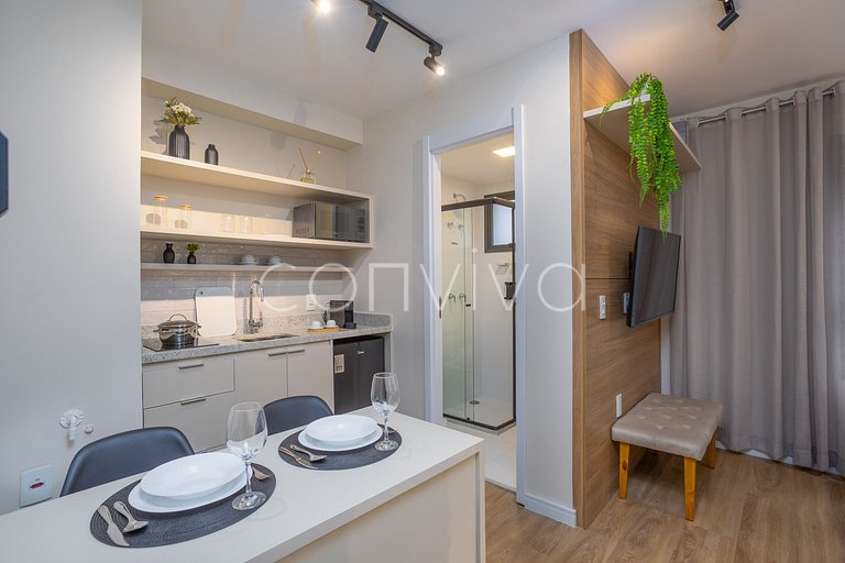 LIPE0408 Lira Perdizes: Studio moderno e completo