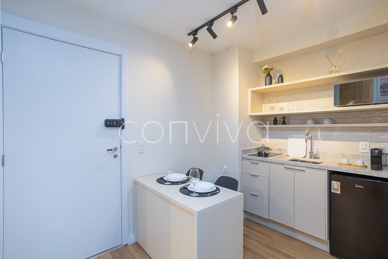 LIPE0408 Lira Perdizes: Studio moderno e completo