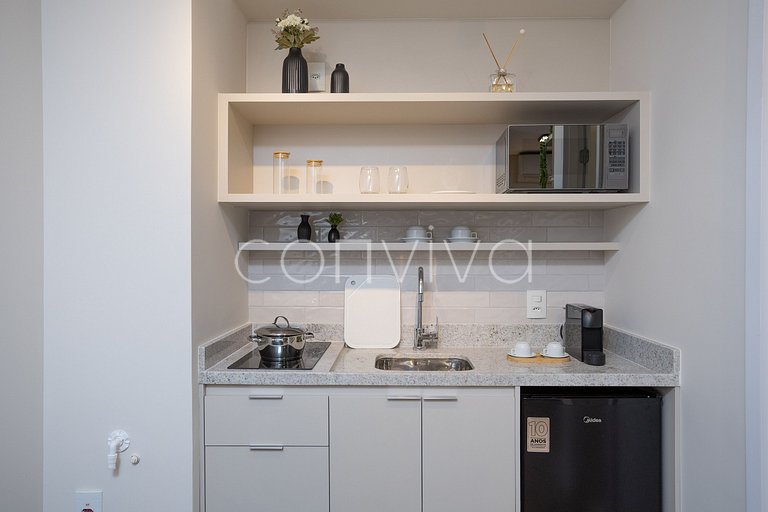 LIPE0408 Lira Perdizes: Studio moderno e completo