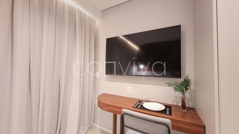 LUM1301 Studio moderno com varanda e lazer SP