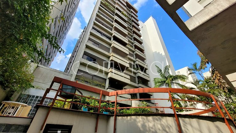 LOR035 Flat c/ limpeza, banheira e vaga no Jardins