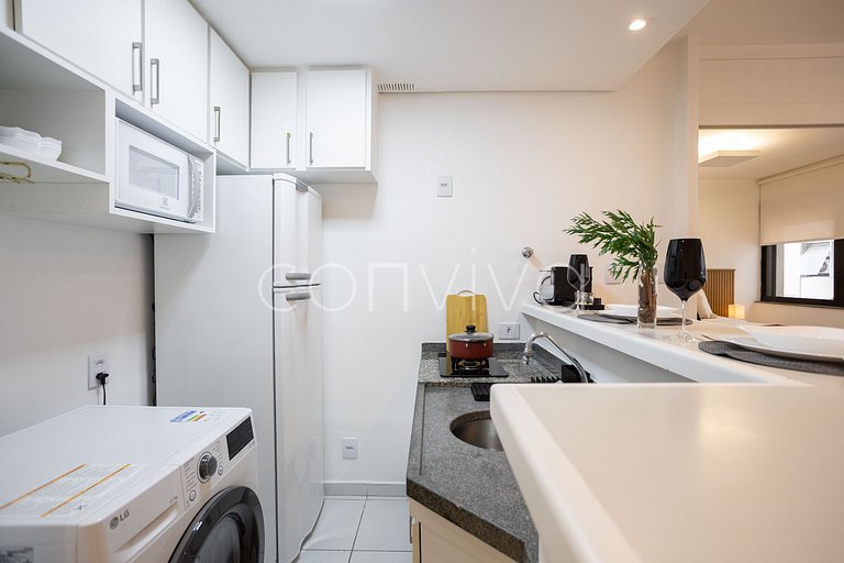 LOR035 Flat with bathtub and parking space in Jardins