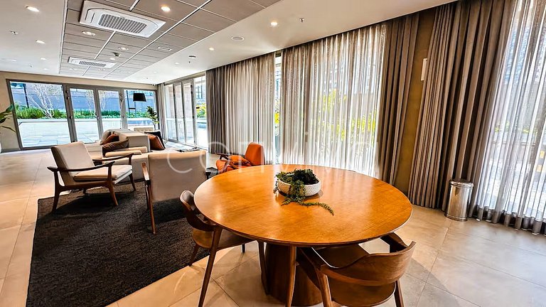 ALM0410 Studio novo no Tatuapé c/ varanda + Wifi