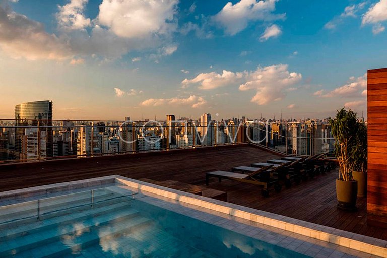 FI155 Apartamento com vista incrível no Forma Itaim