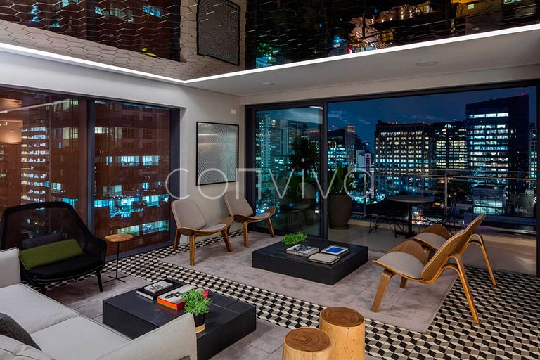 FI235 Fabulosa vista en el piso 23 de Forma Itaim