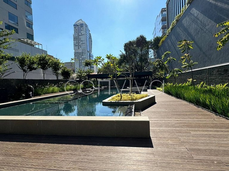 VNMI203 42m² c/ varanda, 03 hospedes V. Olimpia- F. Lima