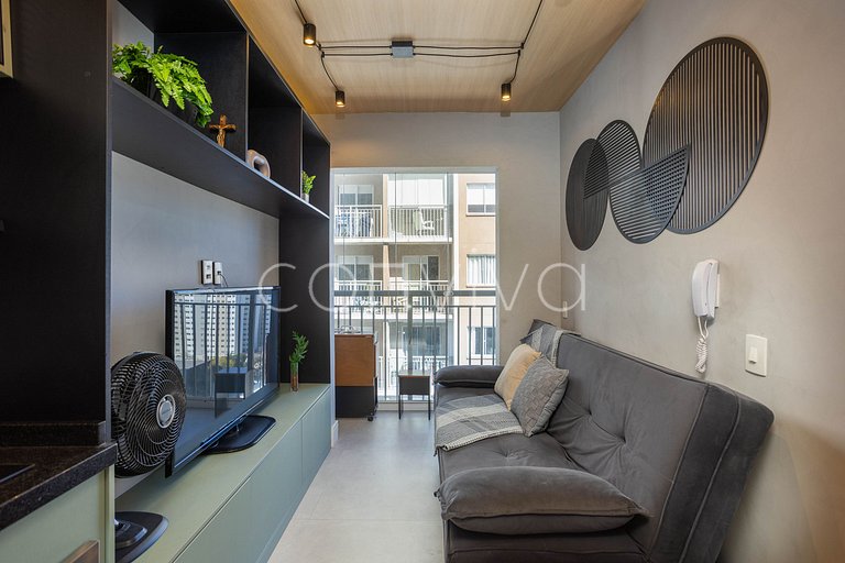 LGN1511B Moderno, 30m² c/Home Office p/3 hóspedes
