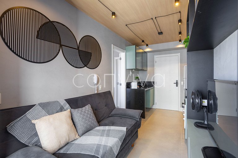 LGN1511B Moderno, 30m² c/Home Office p/3 hóspedes