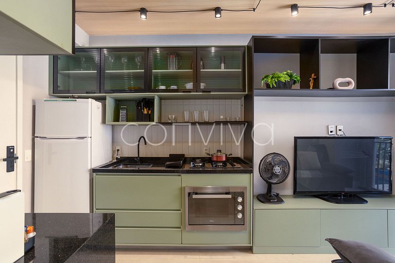 LGN1511B Moderno, 30m² con oficina en casa para 3 huéspedes