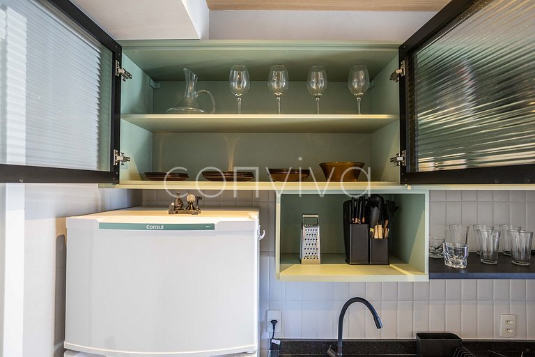 LGN1511B Moderno, 30m² c/Home Office p/3 hóspedes