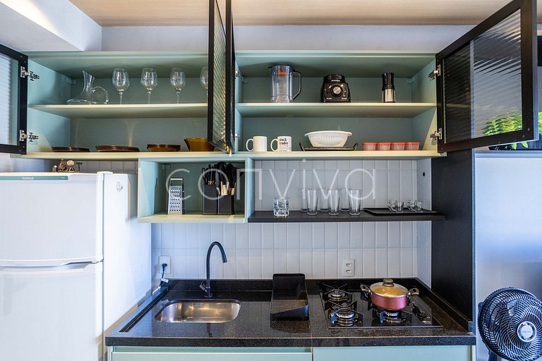 LGN1511B Moderno, 30m² con oficina en casa para 3 huéspedes