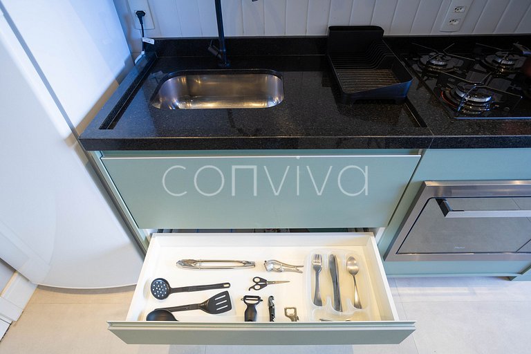 LGN1511B Modern, 30m² with Home Office for 3 guests