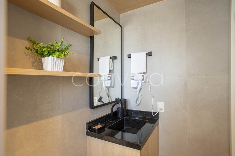 LGN1511B Moderno, 30m² c/Home Office p/3 hóspedes