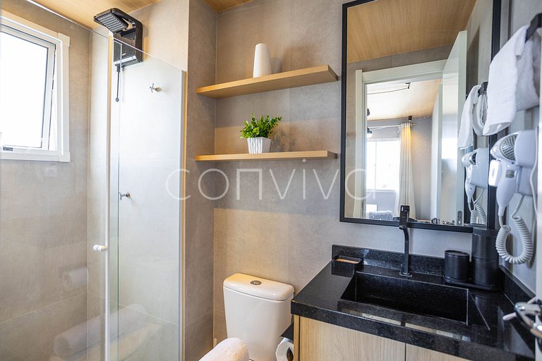LGN1511B Moderno, 30m² c/Home Office p/3 hóspedes