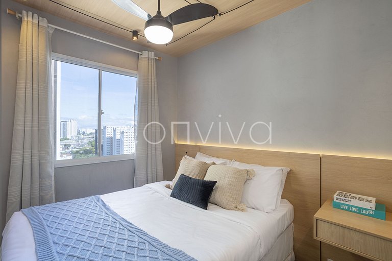 LGN1511B Moderno, 30m² c/Home Office p/3 hóspedes