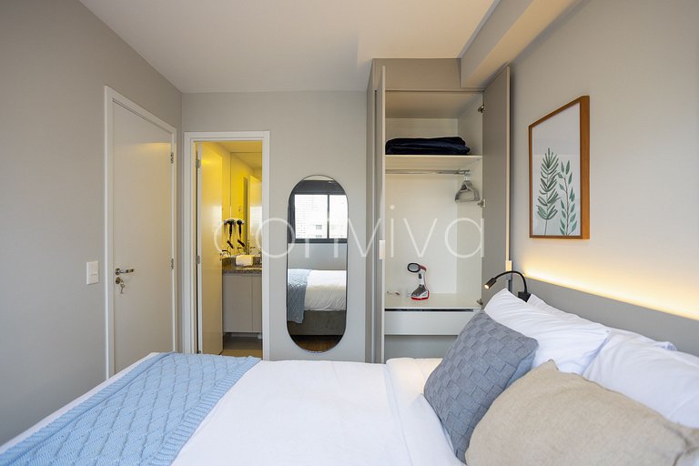 TOD1407 Ap p/3 hospedes no melhor da Vila Olímpia