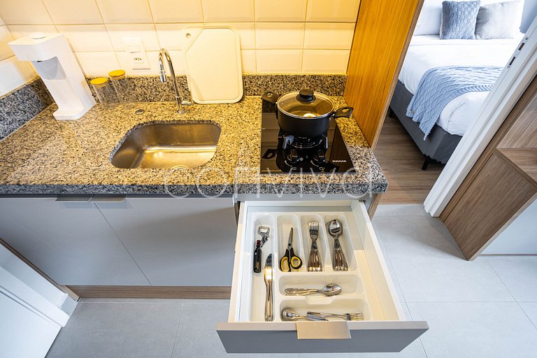 TOD1407 Ap p/3 hospedes no melhor da Vila Olímpia