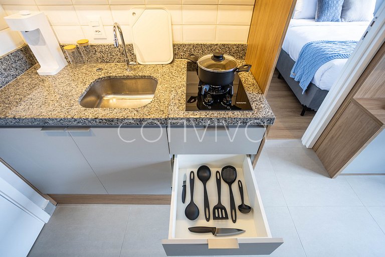 TOD1407 Ap p/3 hospedes no melhor da Vila Olímpia