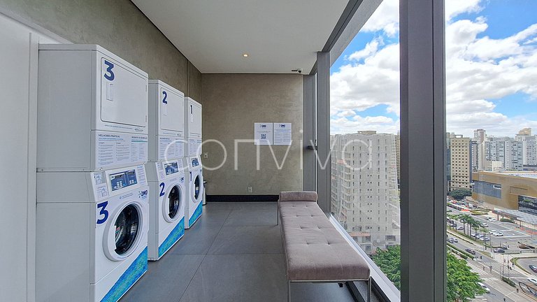 FYM1117 Vista incrível 11º andar c/piscina | Moema