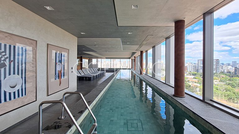 FYM1117 Vista incrível 11º andar c/piscina | Moema