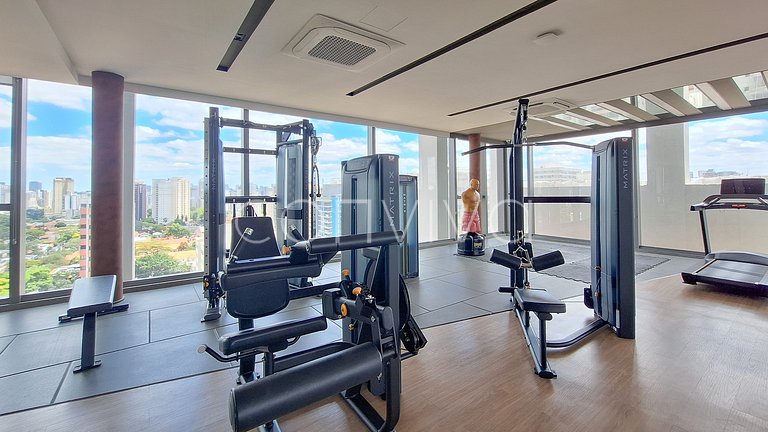 FYM1117 Vista incrível 11º andar c/piscina | Moema