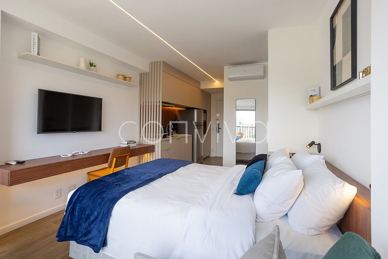 FYM1117 Vista incrível 11º andar c/piscina | Moema