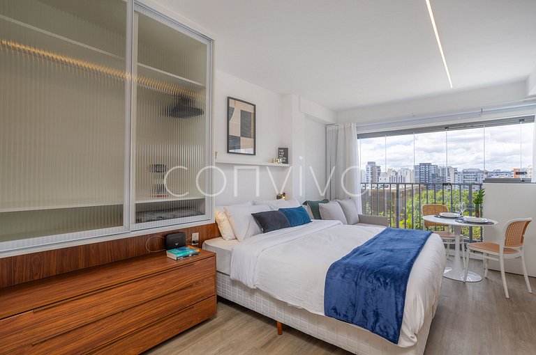 FYM1117 Vista incrível 11º andar c/piscina | Moema