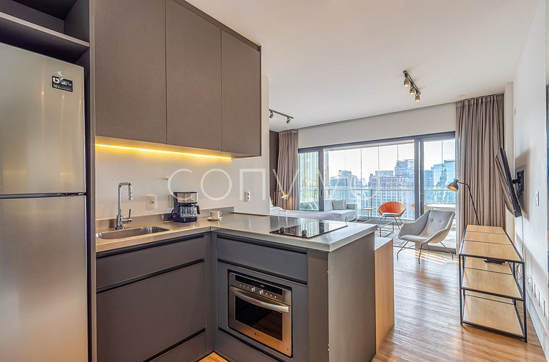 FI173 Elegant studio apartment Itaim Bibi