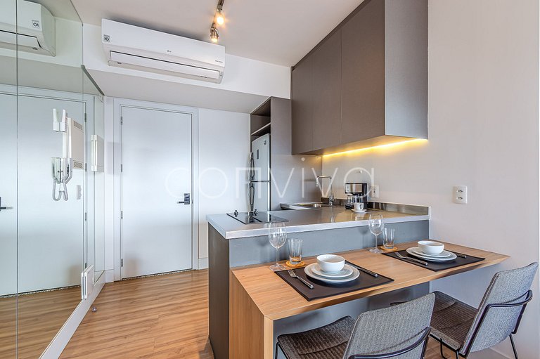FI173 Studio elegante no Forma Itaim