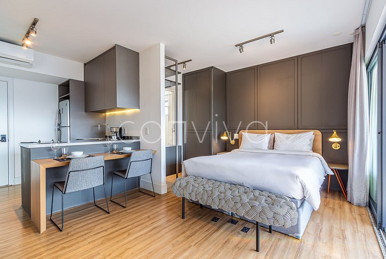 FI173 Studio elegante no Forma Itaim