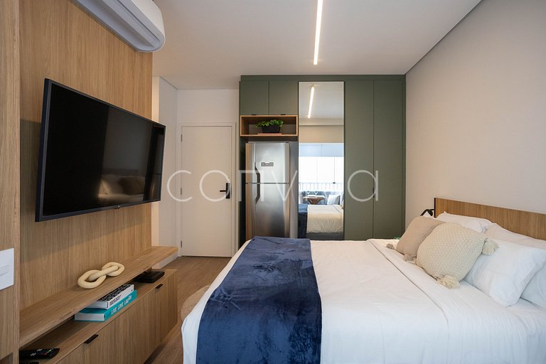 NAG0208 Studio novinho! Piscina + Wifi | Pinheiros