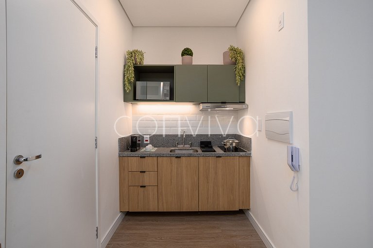 NAG0208 Studio novinho! Piscina + Wifi | Pinheiros