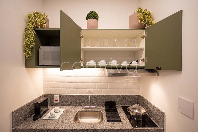 NAG0208 Studio novinho! Piscina + Wifi | Pinheiros