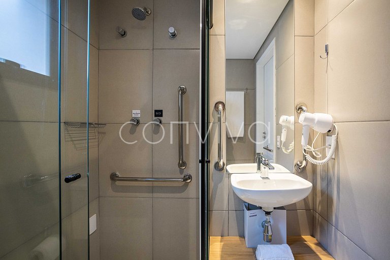 NAG0208 Studio novinho! Piscina + Wifi | Pinheiros