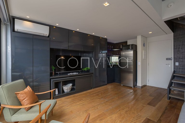 URB1403 Duplex 14º andar c/vista e vaga Itaim Bibi