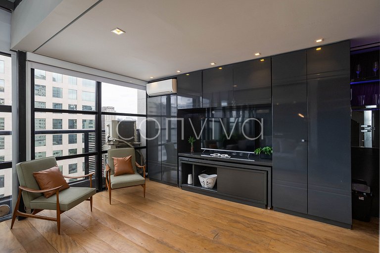 URB1403 Duplex 14º andar c/vista e vaga Itaim Bibi