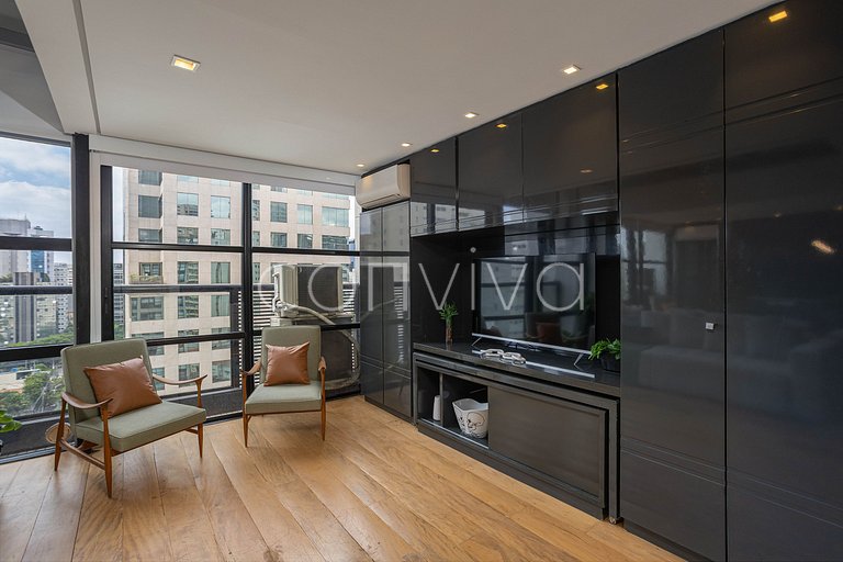 URB1403 Duplex 14º andar c/vista e vaga Itaim Bibi