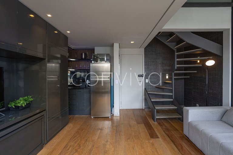 URB1403 Duplex 14º andar c/vista e vaga Itaim Bibi