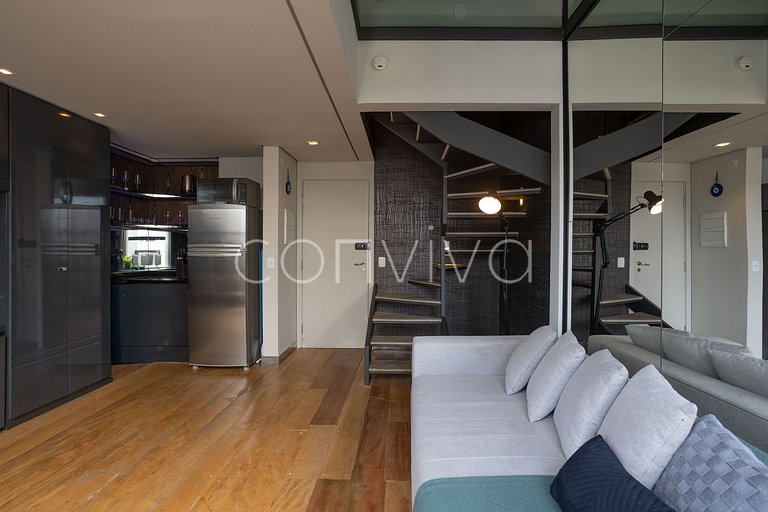 URB1403 Duplex 14º andar c/vista e vaga Itaim Bibi